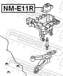 Variklio montavimas FEBEST NM-E11R