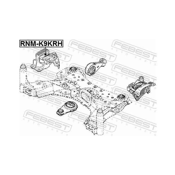 Variklio montavimas FEBEST RNM-K9KRH