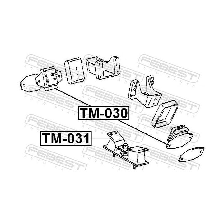 Variklio montavimas FEBEST TM-030