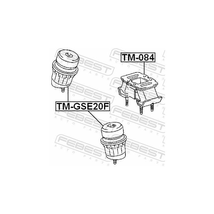 Variklio montavimas FEBEST TM-084