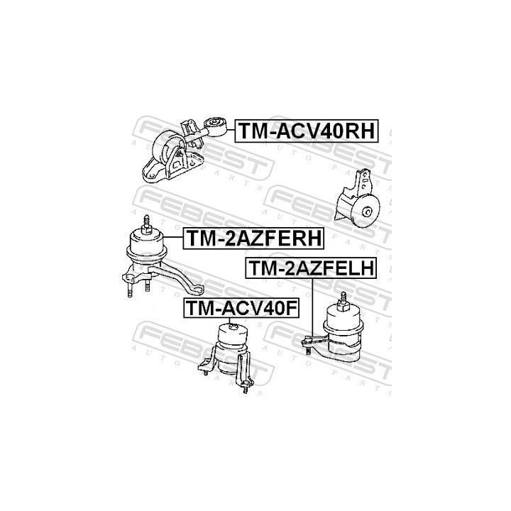 Variklio montavimas FEBEST TM-ACV40F