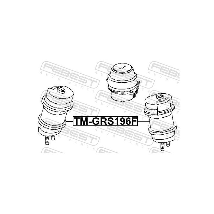 Variklio montavimas FEBEST TM-GRS196F