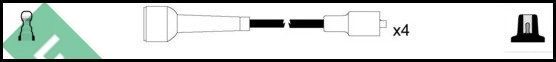 Uždegimo laido komplektas LUCAS LUC4095