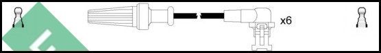 Uždegimo laido komplektas LUCAS LUC4096