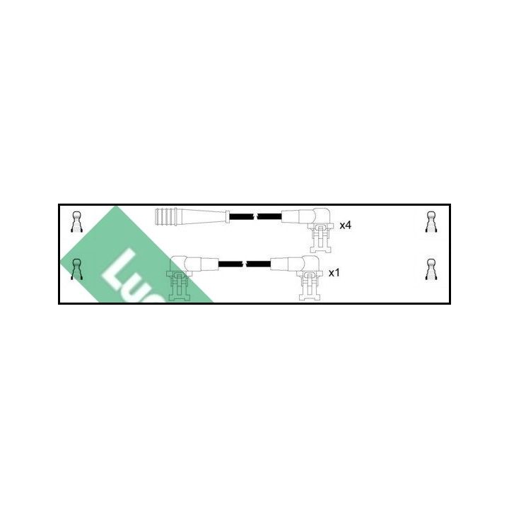 Uždegimo laido komplektas LUCAS LUC4106