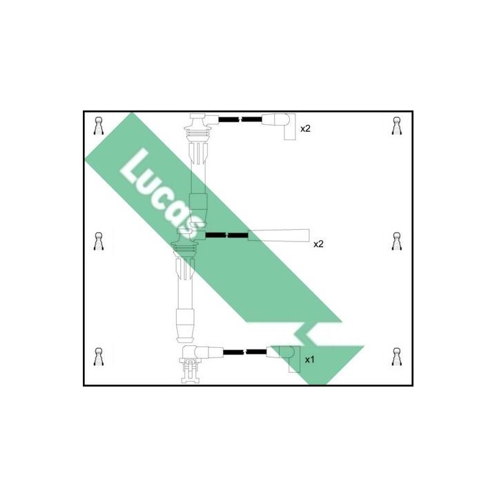 Uždegimo laido komplektas LUCAS LUC4107