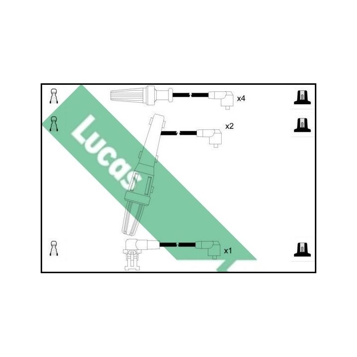 Uždegimo laido komplektas LUCAS LUC4109