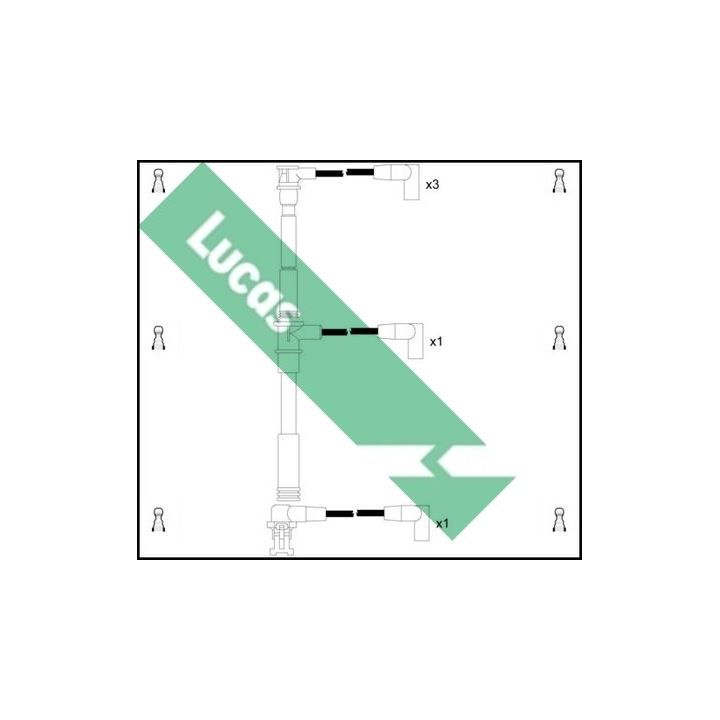 Uždegimo laido komplektas LUCAS LUC4110