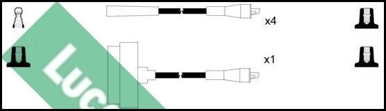 Uždegimo laido komplektas LUCAS LUC4156