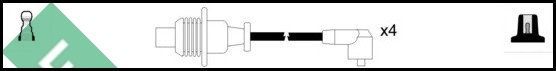 Uždegimo laido komplektas LUCAS LUC4230
