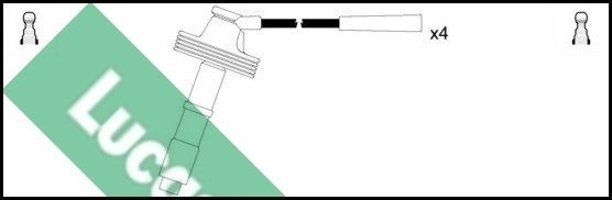 Uždegimo laido komplektas LUCAS LUC4258