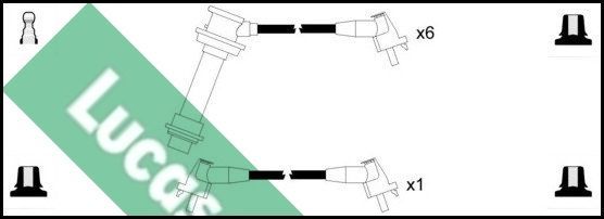 Uždegimo laido komplektas LUCAS LUC4351