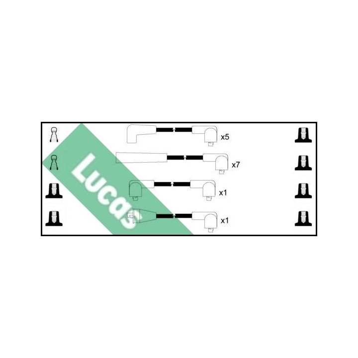 Uždegimo laido komplektas LUCAS LUC4370