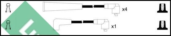 Uždegimo laido komplektas LUCAS LUC4381