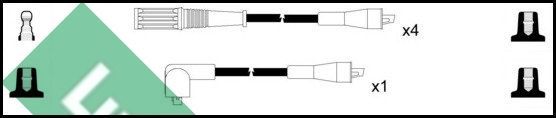 Uždegimo laido komplektas LUCAS LUC4408