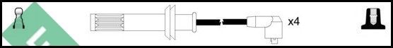 Uždegimo laido komplektas LUCAS LUC4411