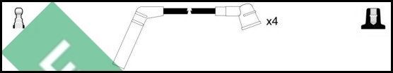 Uždegimo laido komplektas LUCAS LUC4453