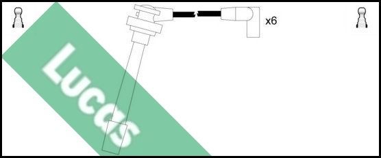 Uždegimo laido komplektas LUCAS LUC4454