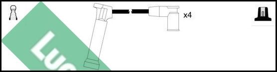 Uždegimo laido komplektas LUCAS LUC4472
