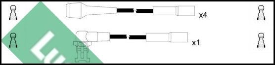 Uždegimo laido komplektas LUCAS LUC4476