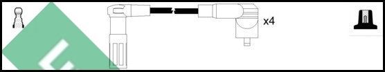 Uždegimo laido komplektas LUCAS LUC4484
