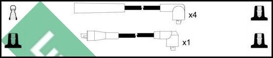 Uždegimo laido komplektas LUCAS LUC4535