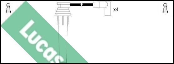 Uždegimo laido komplektas LUCAS LUC4570
