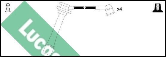 Uždegimo laido komplektas LUCAS LUC4624
