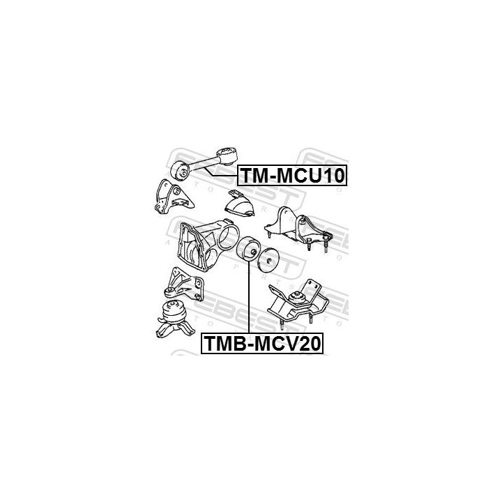 Variklio montavimas FEBEST TMB-MCV20