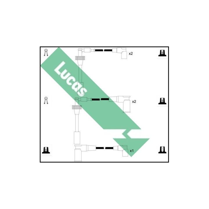 Uždegimo laido komplektas LUCAS LUC5262