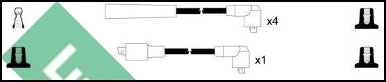 Uždegimo laido komplektas LUCAS LUC7060