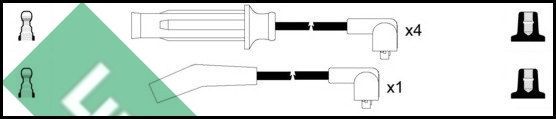 Uždegimo laido komplektas LUCAS LUC7097