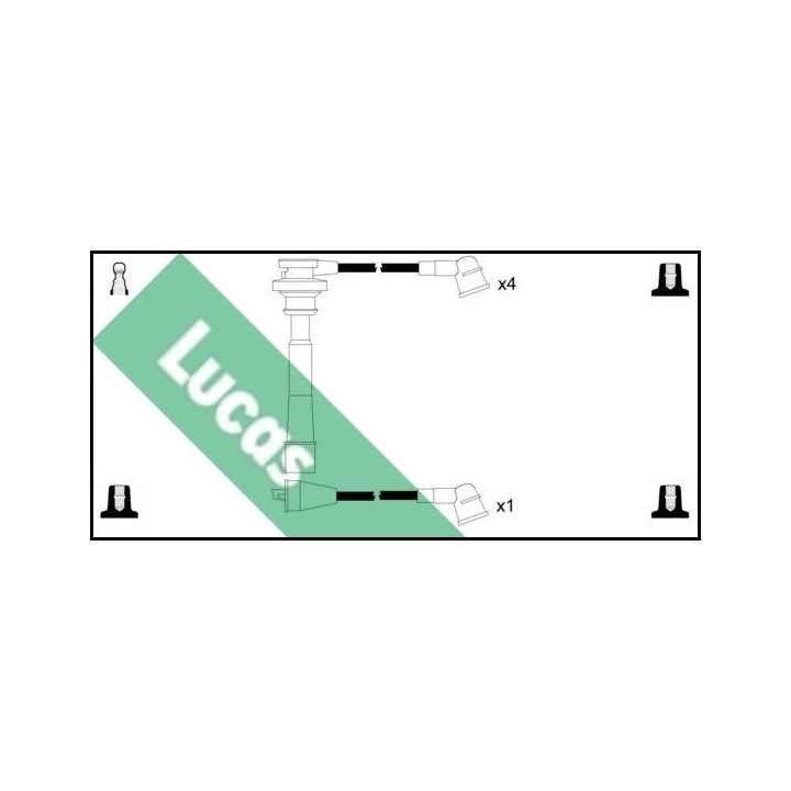 Uždegimo laido komplektas LUCAS LUC7109