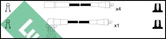 Uždegimo laido komplektas LUCAS LUC7112