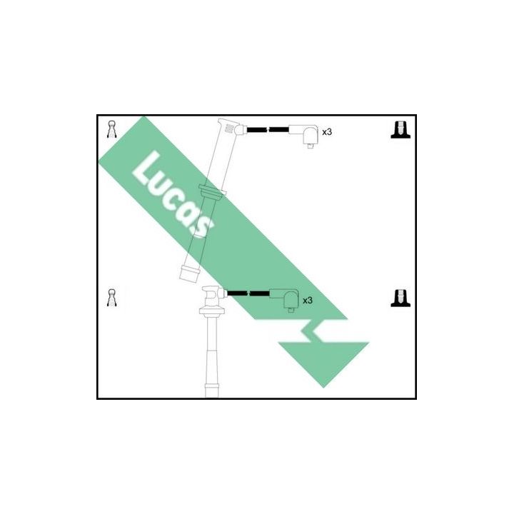 Uždegimo laido komplektas LUCAS LUC7124