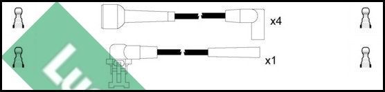 Uždegimo laido komplektas LUCAS LUC7128