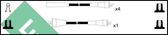 Uždegimo laido komplektas LUCAS LUC7137