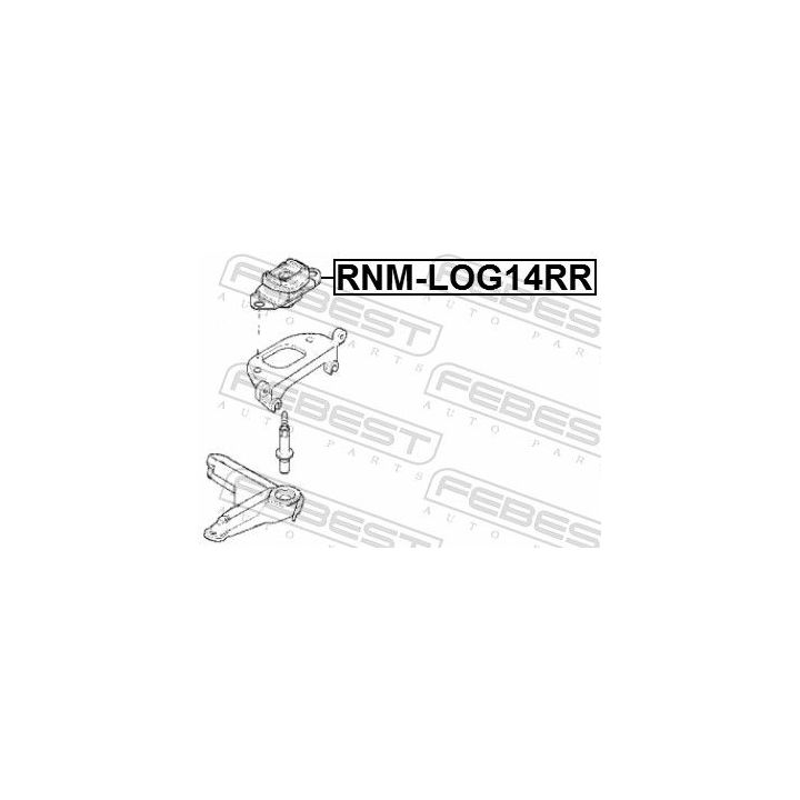 Montavimas, neautomatinė transmisija FEBEST RNM-LOG14RR