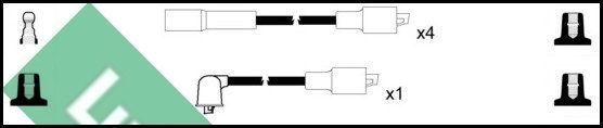 Uždegimo laido komplektas LUCAS LUC7169