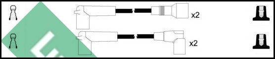 Uždegimo laido komplektas LUCAS LUC7245