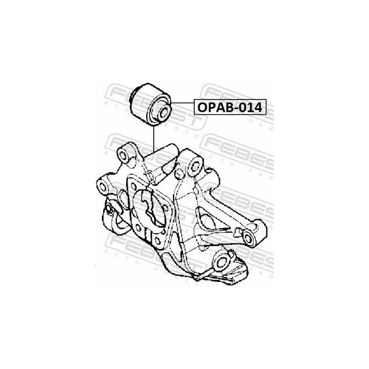 Valdymo svirties/išilginių svirčių įvorė FEBEST OPAB-014