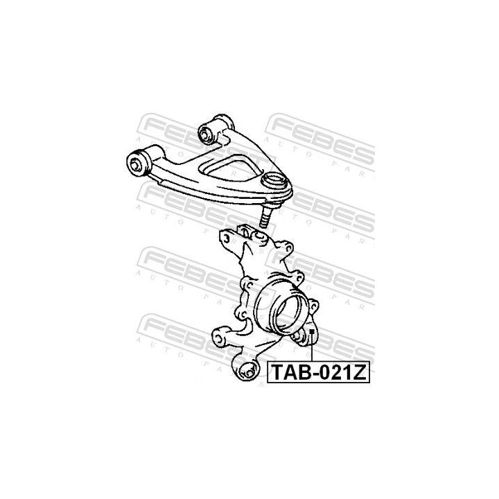 Valdymo svirties/išilginių svirčių įvorė FEBEST TAB-021Z