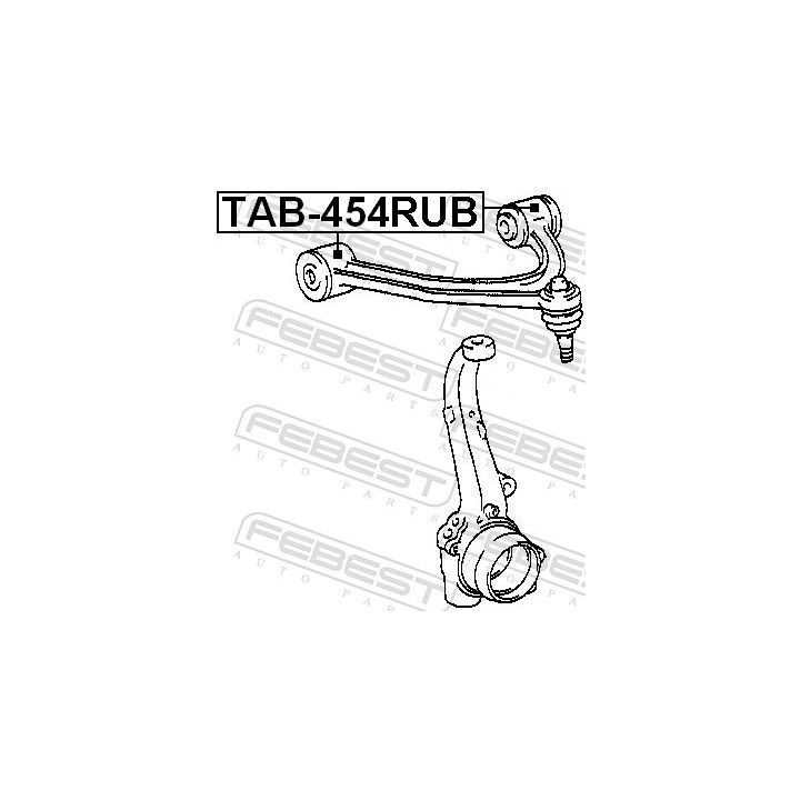 Valdymo svirties/išilginių svirčių įvorė FEBEST TAB-454RUB