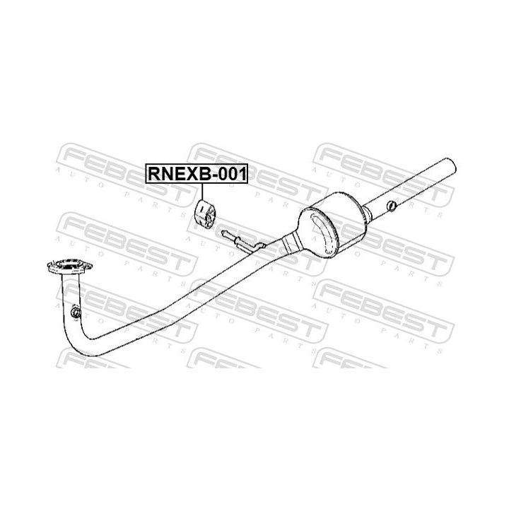 Atraminis buferis, triukšmo slopintuvas FEBEST RNEXB-001