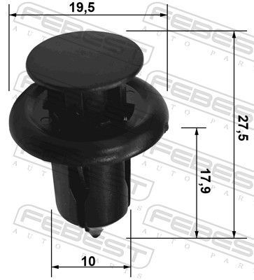 Sąvarža, buferis FEBEST 88570-043