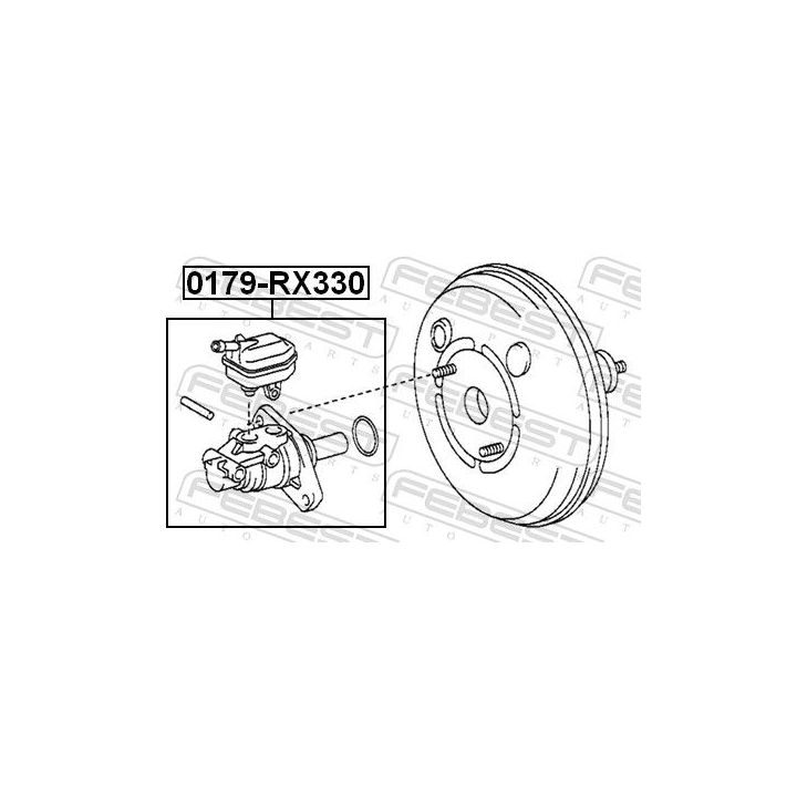 Pagrindinis cilindras, stabdžiai FEBEST 0179-RX330
