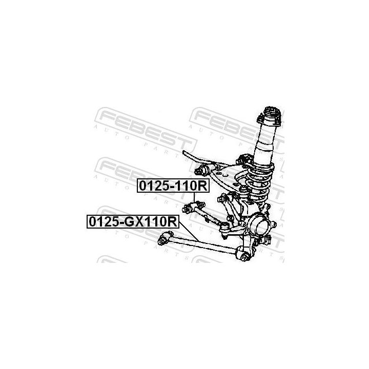 Vikšro valdymo svirtis FEBEST 0125-110R