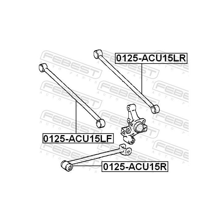 Vikšro valdymo svirtis FEBEST 0125-ACU15LR
