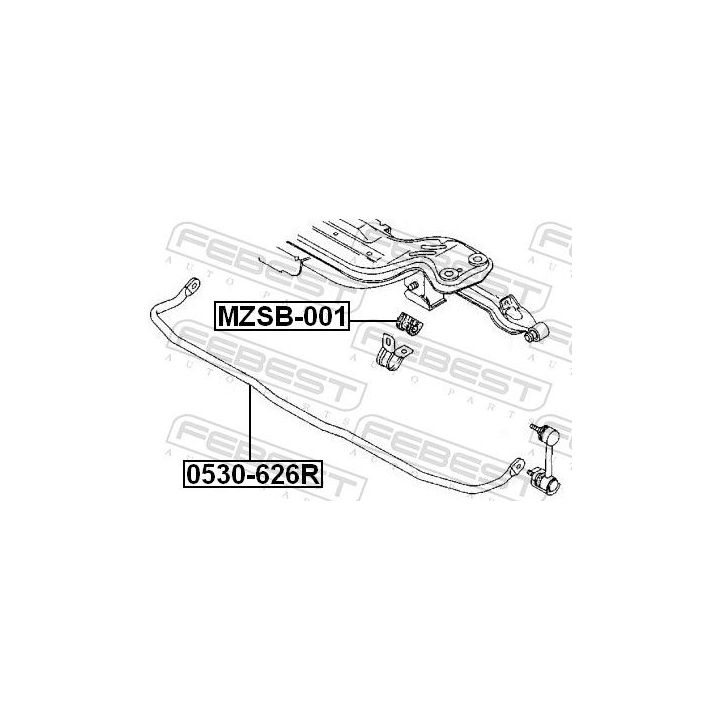 Prikabinimo svirtis FEBEST 0530-626R
