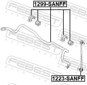 Prikabinimo svirtis FEBEST 1299-SANFF